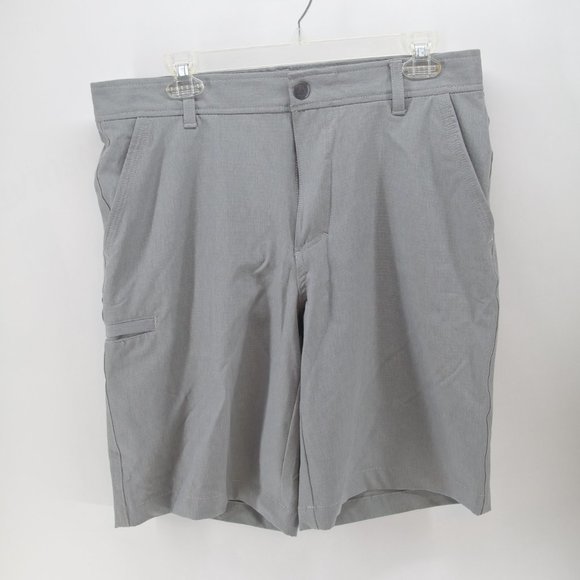 G H Bass & Company Shorts Mens 32‎ X 10 Flat Front Gray Stretch Lightweight - Picture 1 of 10